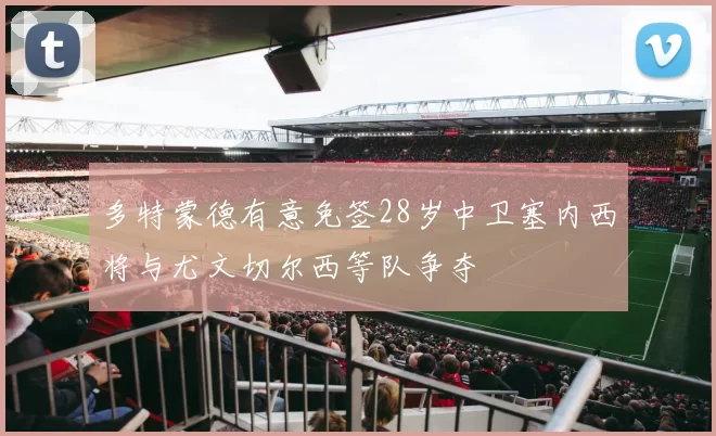 多特蒙德有意免签28岁中卫塞内西将与尤文切尔西等队争夺