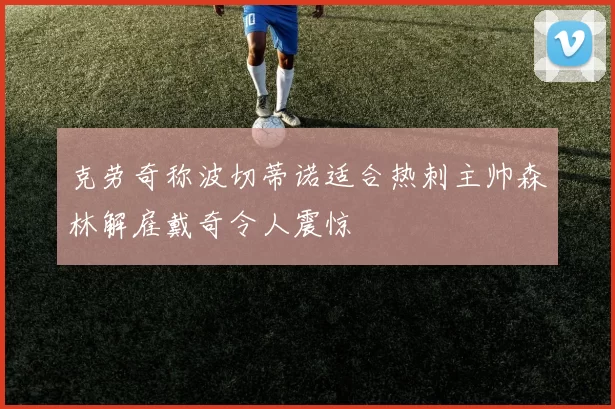 克劳奇称波切蒂诺适合热刺主帅森林解雇戴奇令人震惊